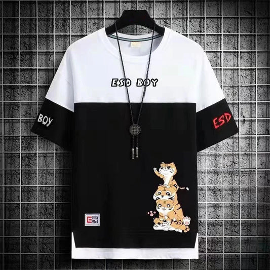 2022 New Men's T Shirts Japan Fashion Short Sleeve T Shirts Men Casual Summer Men Clothing Harajuku Print Graphic T Shirts Men - Shezlin Bazaar