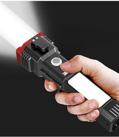 Rechargeable Black LED Search Light - Shezlin Bazaar