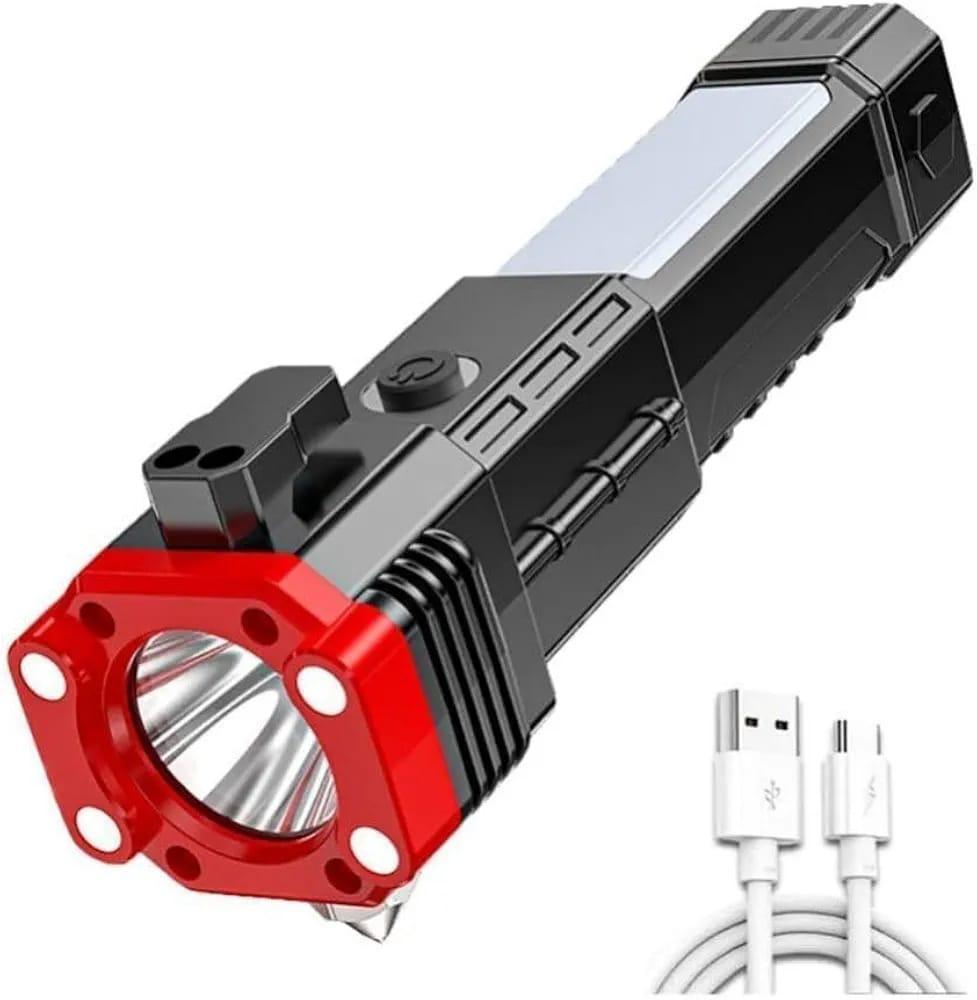 Rechargeable Black LED Search Light - Shezlin Bazaar