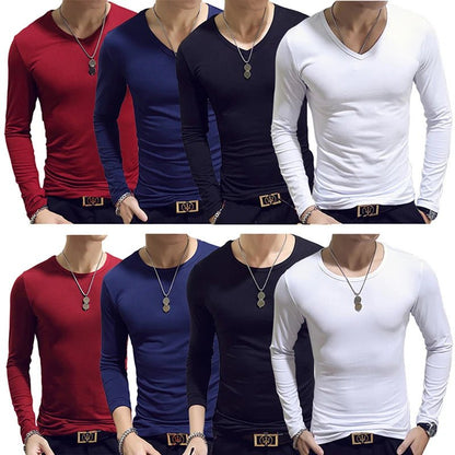 Tennis T Shirts Men Long Sleeve T-Shirt Sportswear Fitness T Shirts for Men Slim Fit T Shirts Designer Solid Tees Tops - Shezlin Bazaar