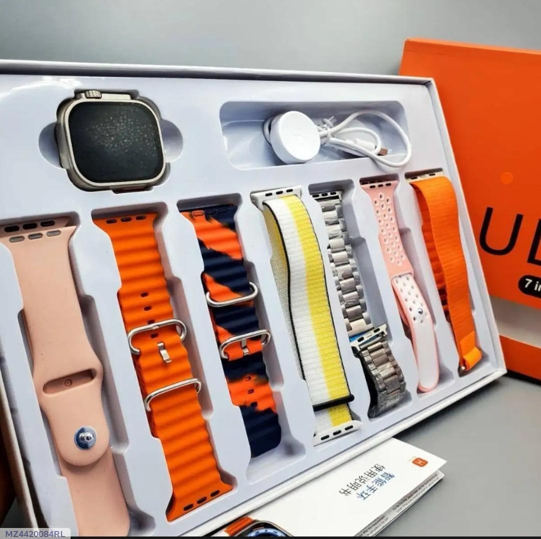 Ultra 7 in 1 Smart Watch With Free Gift - Shezlin Bazaar