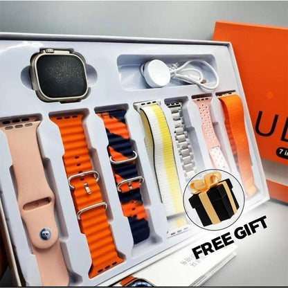 Ultra 7 in 1 Smart Watch With Free Gift - Shezlin Bazaar