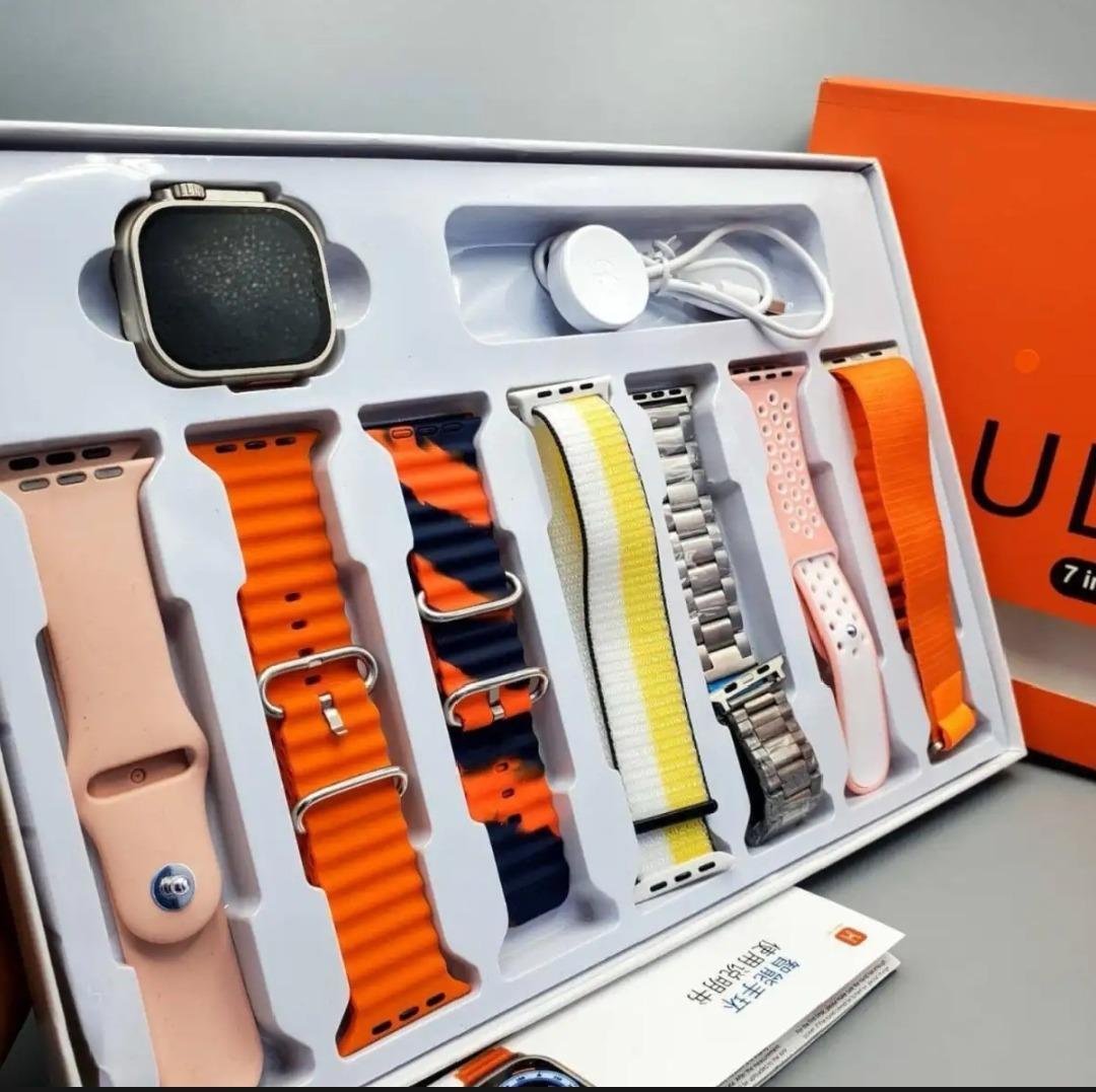 Ultra 7 in 1 Smart Watch With Free Gift - Shezlin Bazaar