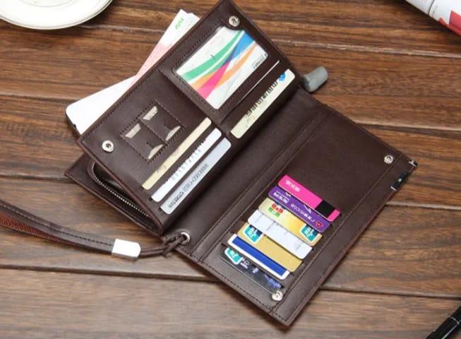 Unisex Leather Long Wallet - Shezlin Bazaar